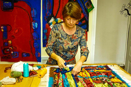 Anne Zerna - artiste textile au château de Briançon